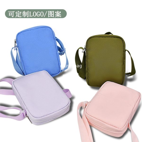 Fashion simple small body bag ins casual single shoulder bag solid color lightweight crossbody bag niche texture bag