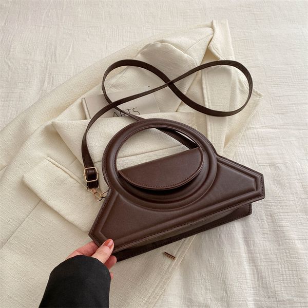 Fashion handbag new solid color single shoulder crossbody foreign style small square bag female 2025