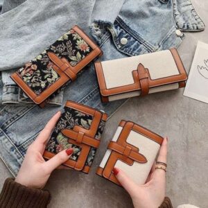 Designer Bag Free Shipping Designer Wallets Luxury Bag Card Square Wallet Canvas Multiple Card Slots Large Capacity Handbag