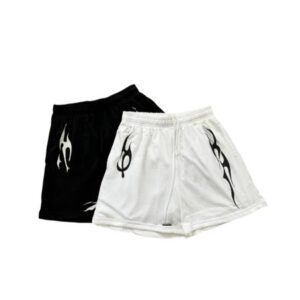 Flame Graphic Printed Mens Lightweight Surfing Short for Summer Vibes