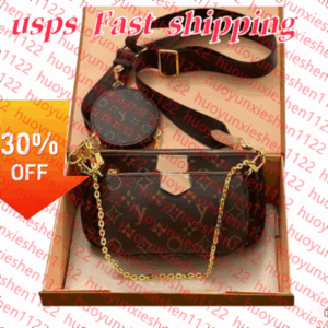 Luxurys Genuine Leather Designer Bag 3 Multi FELICIE POCHETTE Chain Women Bag Handbag Crossbody Purse Fashion Woman Shoulder Bags Lady Tote Bag Wallet