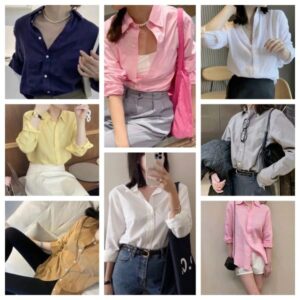 Designer Womens Blouses Long Shirts cotton and Linen Blend Classic Summer New paris T-Shirt Casual Long Sleeve Tops Femme Pocket Letter Embroidery S-2XL