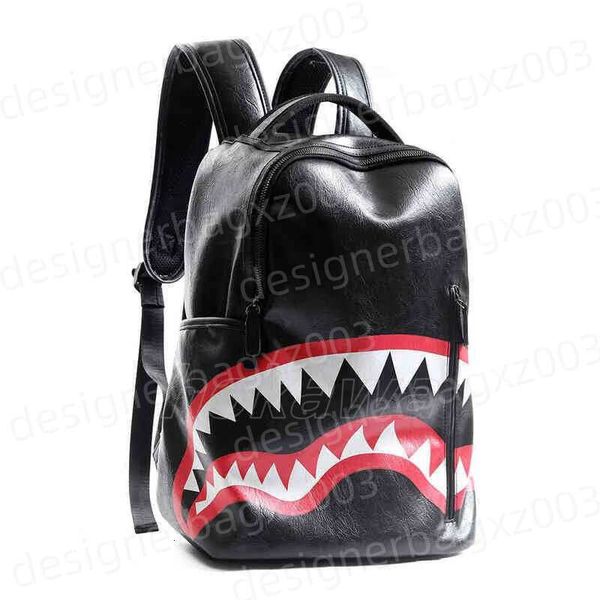 Designer Bag Luxury Newly Arrived Style Backpacks Mens Travel Lattice Backpack Student Schoolbag Large Capacity Shark Street Man Bookbag Denim Bag Mcmbackpack