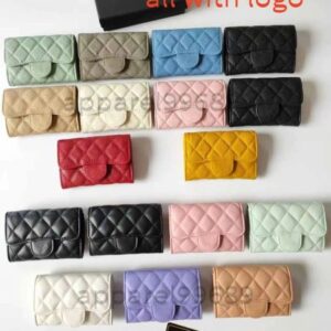 Luxury DESIGNER Bag Women's Wallet Handbag Designer Purses Cards Holder Coin Purse Brand Fashion Small Purse Caviar Flap Clutch Small Wallet 10A+ High Quality WITH Box