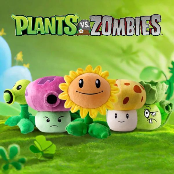 Plants vs Zombies 2 Sunflower Peashooter Coconut Plush Doll Toy Pillow Toy Figures Soft Large Zombie Pillow Kid Christmas Gifts