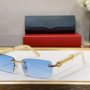 Fashioin Designer Sunglasses Woman Man Glasses Shades Sunglass Buffalo Horn Glasses Outdoor PC Texture Mirror Frames Wooden Eyeglasses Unisex Lunettes