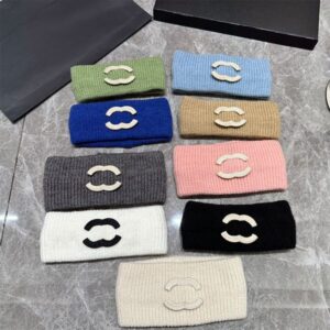 Luxury Designer Hand Wool Knitting Headbands HairBands for Women Triangle Letter Headband Elastic Yoga Sports Fitness HeadWrap HairJewelry