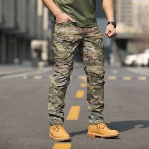 Fashion Casual Men's Pants Casual Outdoor Camouflage Mountaineering Pants Quick Dry Summer Waterproof Wear Pants