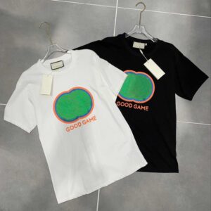 Women's T-shirt Designer short-sleeved summer fashion with double-letter printed mens casual Tshirt Crew neck breathable sweatshirt