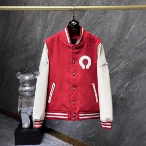 Mens Designer Cross woolen leather sleeve patchwork embroidered baseball uniform for both men and women