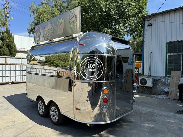 Custom Food Trailer American Hamburger Trailer Movable Food Cart Mobile Kitchen Concession Pizza Coffee Kiosk Catering Truck