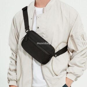 Mini mini crossbody bag Men's sports mobile phone bag Fanny pack Light casual shoulder bag Japanese fashion brand chest bag