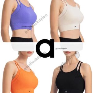 alocardio Rich Girl Brand 5A Quality Outdoors Yogawomen Bra Women's Y-Type Sports Bra with Wide Straps for High Intensity Yoga Fitness Black White Blue Purple