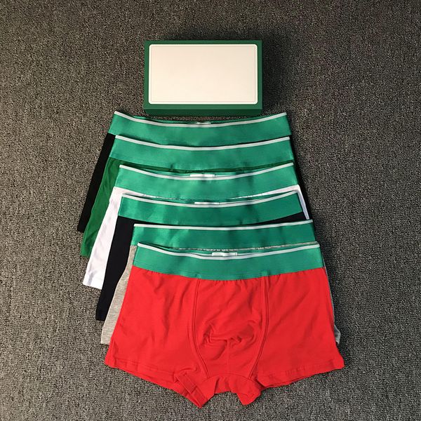 Mens boxer briefs Underwear underpants designer underwears boxers luxury France brand man conton fashion 7 colors Asian size Without box green panties knickers ss