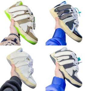 New Retro Skate Shoes Top Classic Designer Shoes Fashion Women's Platform Shoes Men's Summer Basketball Shoes Lace-Up Splicing Casual Shoes Low Top Comfortable Flats