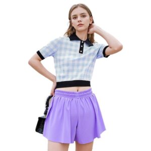 fake twopiece split tennis yoga skirt anti glare sports quick drying short skirt