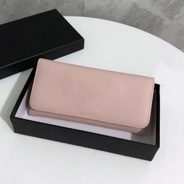 Leather Wallets Purses Card Holders Black Pink Designer Mini Wallet Cowhide Coin Purse 2-Fold Fashion Pillow Holder for Man Woman