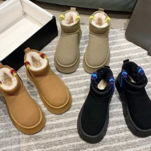 Tazz Slippers For Women Tasman Fur Slides Australia Classic Ultra Mini Platform Boot Slip-on Suede Wool Boot Blend Winter Sheep Skin Booties Designer Boots