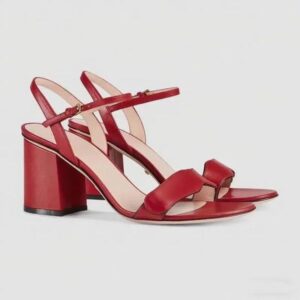 Designer Sandals Elegant Womens Leather High Heels Sexy Metallic Buckles Stylish Footwear for Professional Settings 35-42