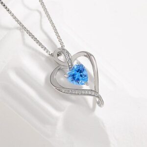 Heart-Shaped Pendant Necklace with Zodiac Stones – Perfect Gift for Mother's Day, Eternal Love & Affection