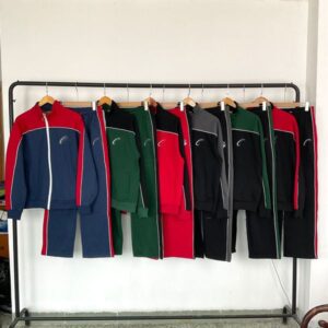 mens tracksuits The Rock velvet jacket mens and womens high street pants sports suit