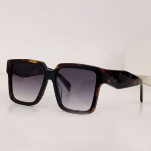 Famous designer oversized square sunglasses 24ZS top quality acetate fiber frame Mens Womens fashionable casual sunglasses new transparent frame design