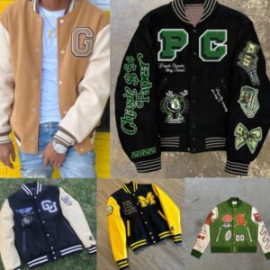 Men's Jackets designer jackets American Retro Letter Flocking 3D Printied Jacket And Coat Men Y2K High Street Hip Hop Baseball Uniform Coupl