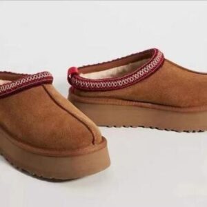 Women's Men's Thick Platform Boots Winter Woman Chestnut Fur Fluffy Warm Tasman Boots