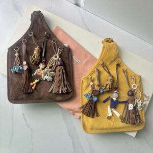 Designer Soft suede leather with retro inspiration unique accessories and decorations