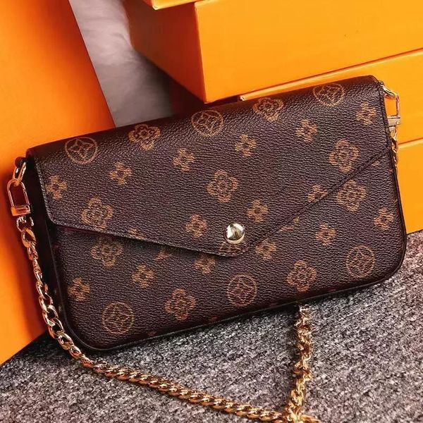 Women Crossbody Purse Messenger Bags Handbags Flowers Designers Shoulder Lady Leather bag Women's Dust bags with box 3pcs