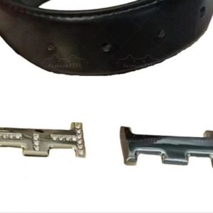 Men's double-buckle belt, a designer-designed belt with two buckles, the appearance is high-end and fashionable, the quality is durable, it comes with a beautiful gift box.