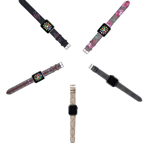 Watch Band Designer for Applewatch Series 9 bands 49 mm Strap Iwatchband S8 Ultra 2 7 S6 S7 S5 S4 S3 S2 Se 44MM 42MM 38MM 40MM Designer Iwatch Straps smartwatch