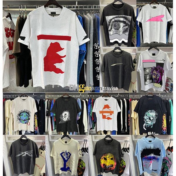 shirt mens designer t shirts clothe mens tshirt top quality trendy brands logo letter printed summer new mens and womens loose fitting retro short sle a4ES#