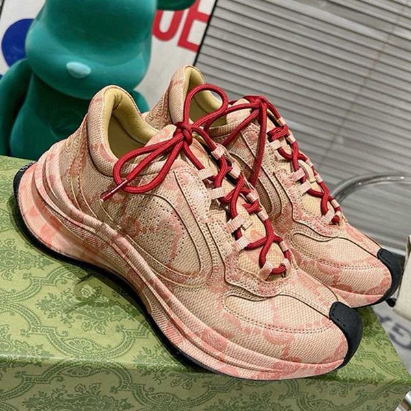 Brand Designer Women Sports Shoes Breathable Printed Leather Upper Luxury Mens Sneakers Womens Outdoor Running Shoes Daily Wear Casual Shoes top quality