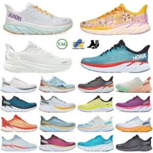 hokka 2024 Clifton 9 Bonedi 8 Running Shoes Free People Shoe Womens Mens Eggnog Ice Blue Cyclamen Sweet Lilac one Trainers Cloud Cliftons 8 Jogging Sports