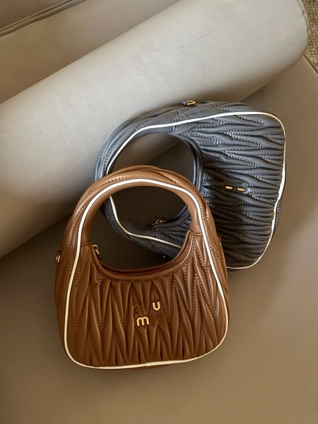 Designer Bag Pleated Handbag Luxury Leather Crossbody Shoulder Underarm Bag Fashion Chain Purse Wrinkled pattern with Zipper with box