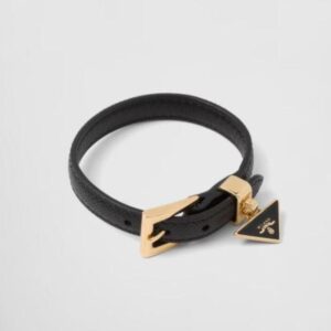 Designer Bracelet Mens Women Leather Bracelets with Inverted Triangle Black Bangle For Men Braclets Armband Damen Gold Bangles Braclet Highly Quality