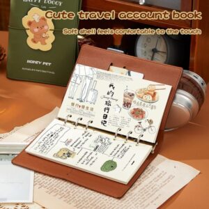 Organize Your Thoughts with This Spacious Horizontal Loose-Leaf Flip Notebook in Square Shape