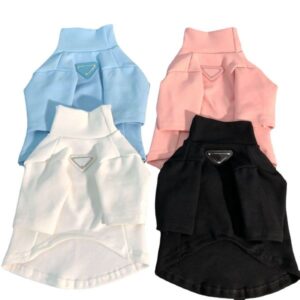 Designer Clothes Brands Apparel Bottom Coat with High Collar Underwear Small Dog Pet Clothing a0a