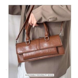 Niche 2025 new high-end crossbody handbag shoulder motorcycle ins Japanese Korean French stick bag