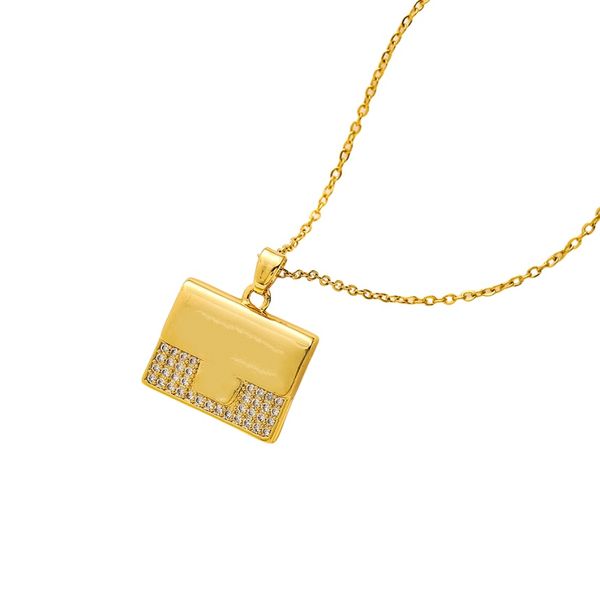 heart necklace designer jewellery luxury necklace women Chains Pendant Stainless Steel Charm anniversary Gift for Women Gold Plated silver necklace jewlery