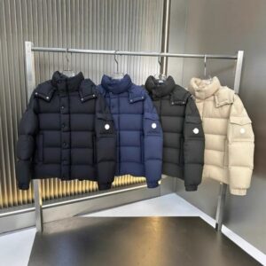 Mens Down Luxury Designer Embroidered Matte matte couple's warm hooded down jacket