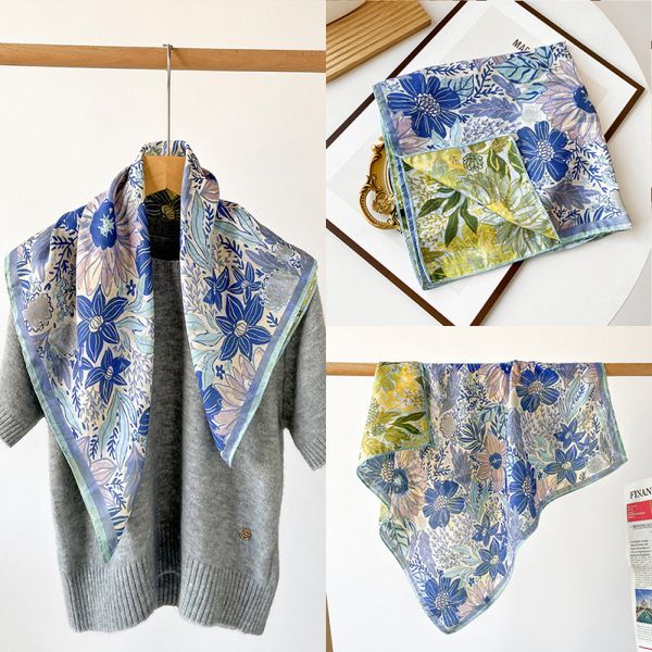 Spring new fairy style double-sided printed scarf --810762