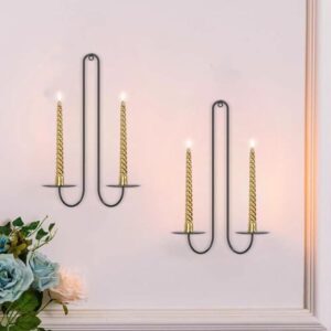 Cross border wall mounted tray double ended black wedding vintage wall hung candle holder scented candle holder