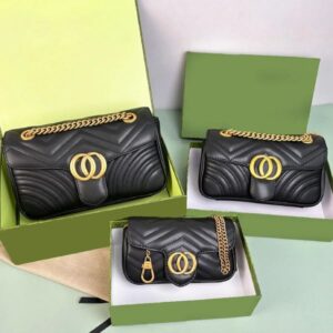 Designer Bag Shoulder Bag Purse Crossbody Designer Ladies Black High Quality Luxury Bag Mini Bag 3 Size Fashion Classic Leather Large Capacity Chain Evening Bag