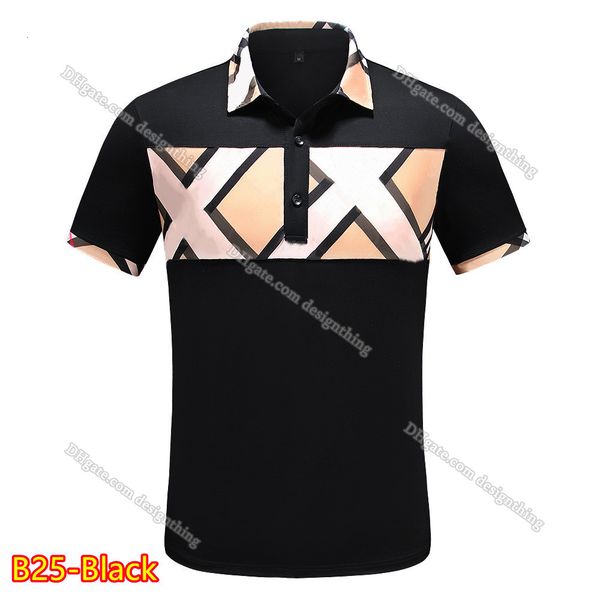 Designer T Shirt Mens Fashion Cotton Plaid Stripe Style Embroidered Floral Top Comfortable Fit Breathable Material Asian Size