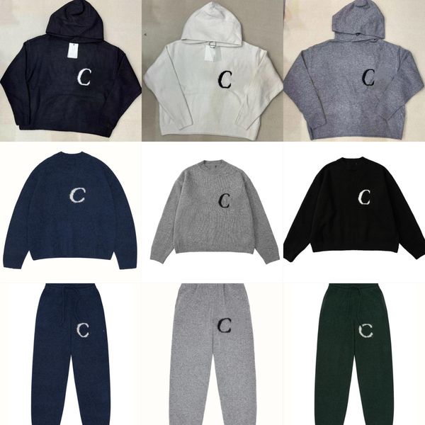 10A Designer Tracksuits Letter Jacquard Loose Hoodie Sweater High Street Men's Loose Knitted Sweater
