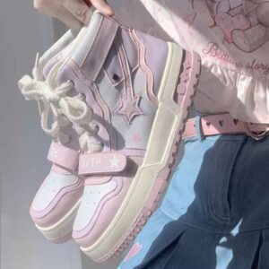 woman shoe Autumn and Winter New Original Authentic Lolita Gaobang Board Shoes lo Run Cute Thick Sole Heightening