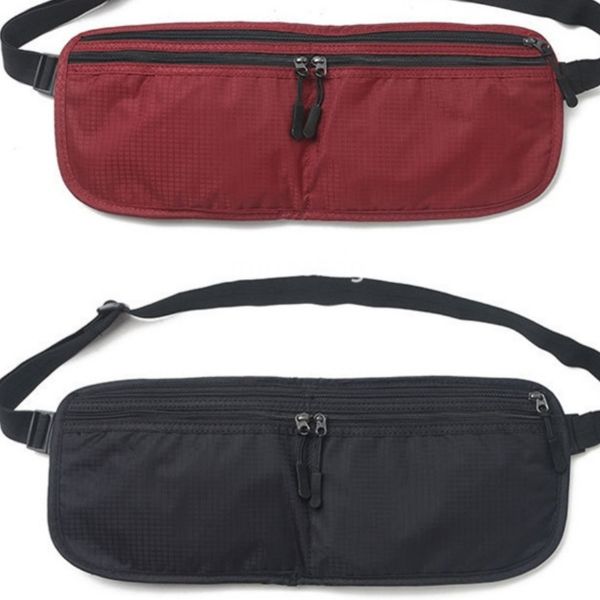 New men's bag three documents bag multi-purpose crossbody bag small bag Fanny pack travel bag running bag