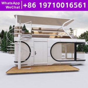 Luxury Modern Outdoor Manufactured Home Prefab Tiny House Prefabricated to Live in Low Cost Hot Selling Space Capsule House Real